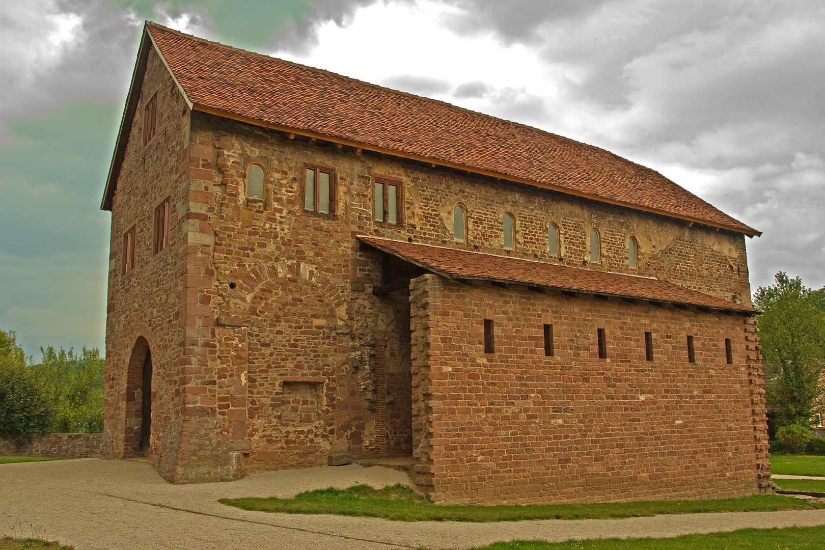 Die Einhardsbasilika in Steinbach ( OT von Michelstadt) im Odenwald