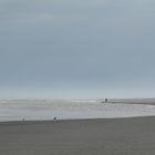 Die einsame Läuferin am Strand von Langeoog