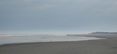 Die einsame Läuferin am Strand von Langeoog