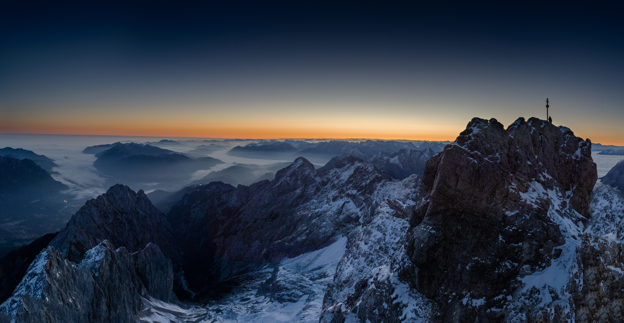 Die Einsamkeit des Bergsteigers....