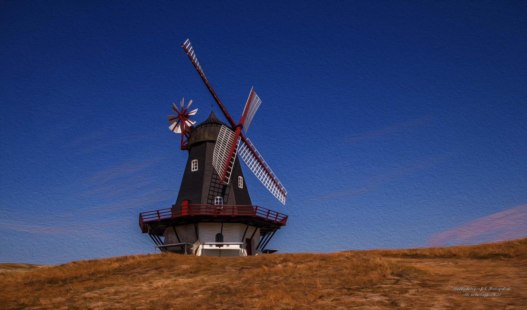 Die einzige Windmühle auf Fanö 