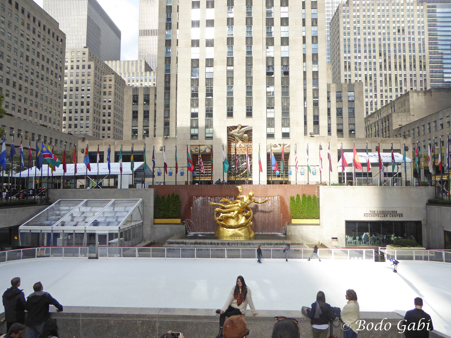 Die Eisbahn am Rockefeller Center