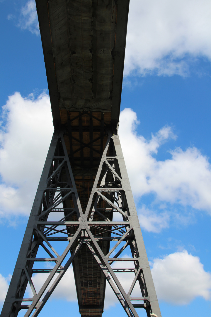 Die Eisenbahn-Hochbrücke von Rendsburg