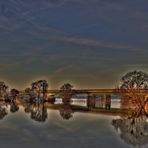 Die Elbbrücke Vockerode bei Dessau - Über diese führt die BAB 9  (HDR - Versuch)