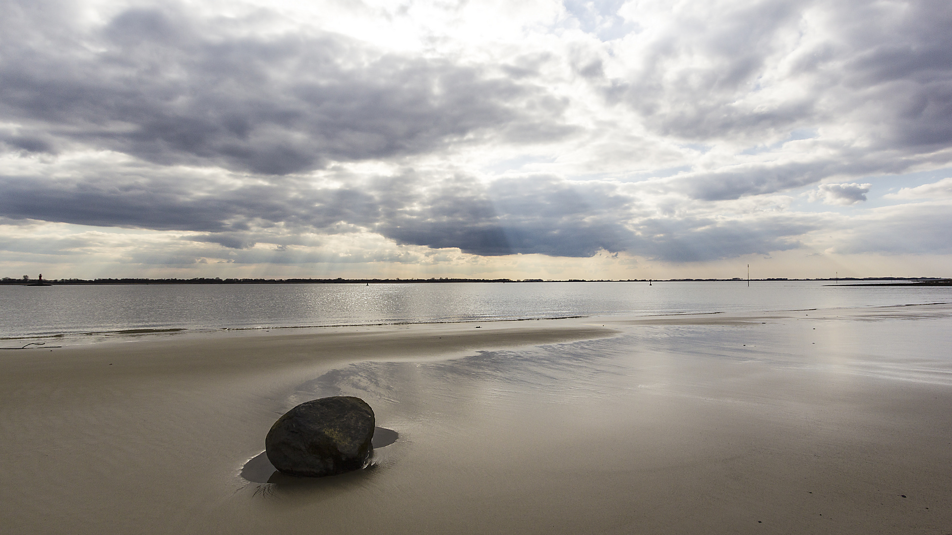 Die Elbe am Abend