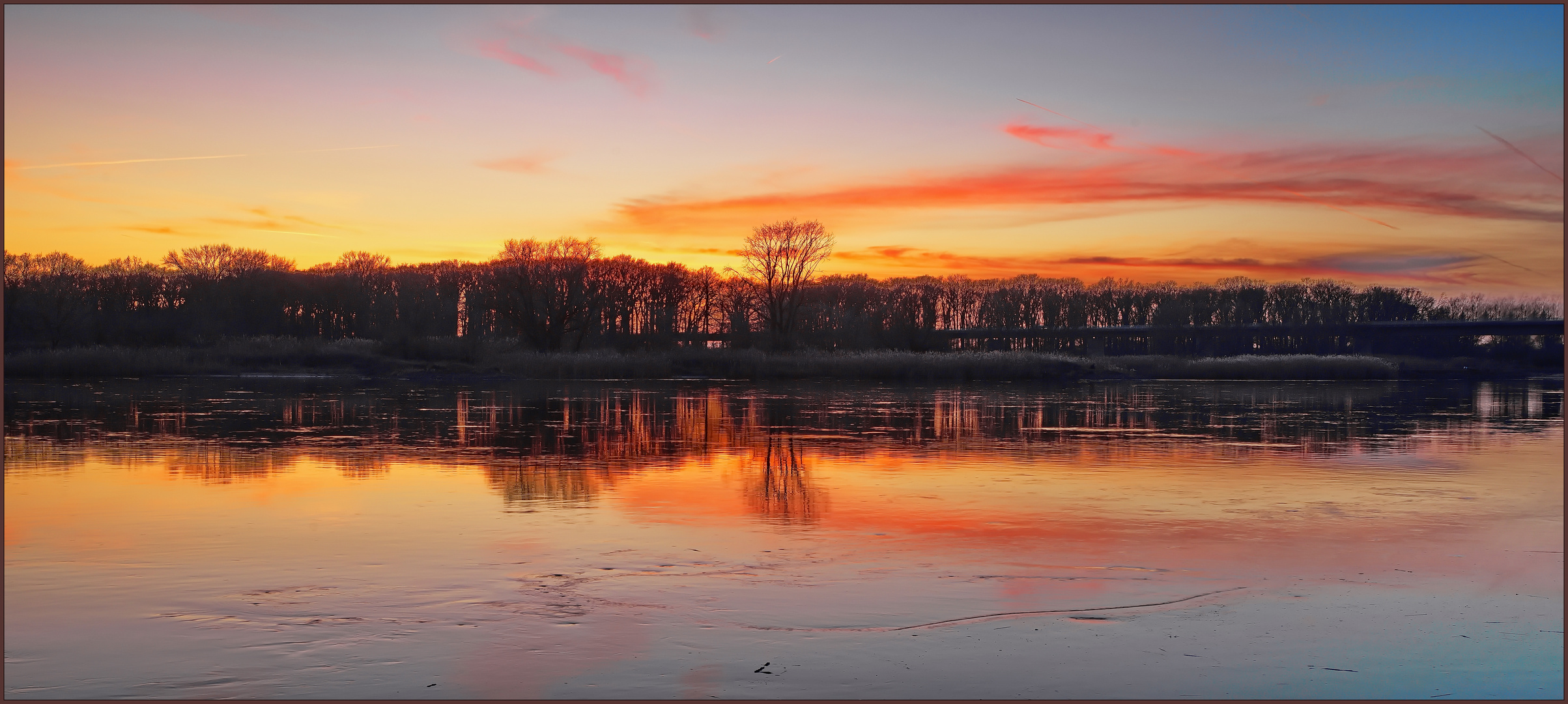 Die Elbe bei Dömitz am Abend...