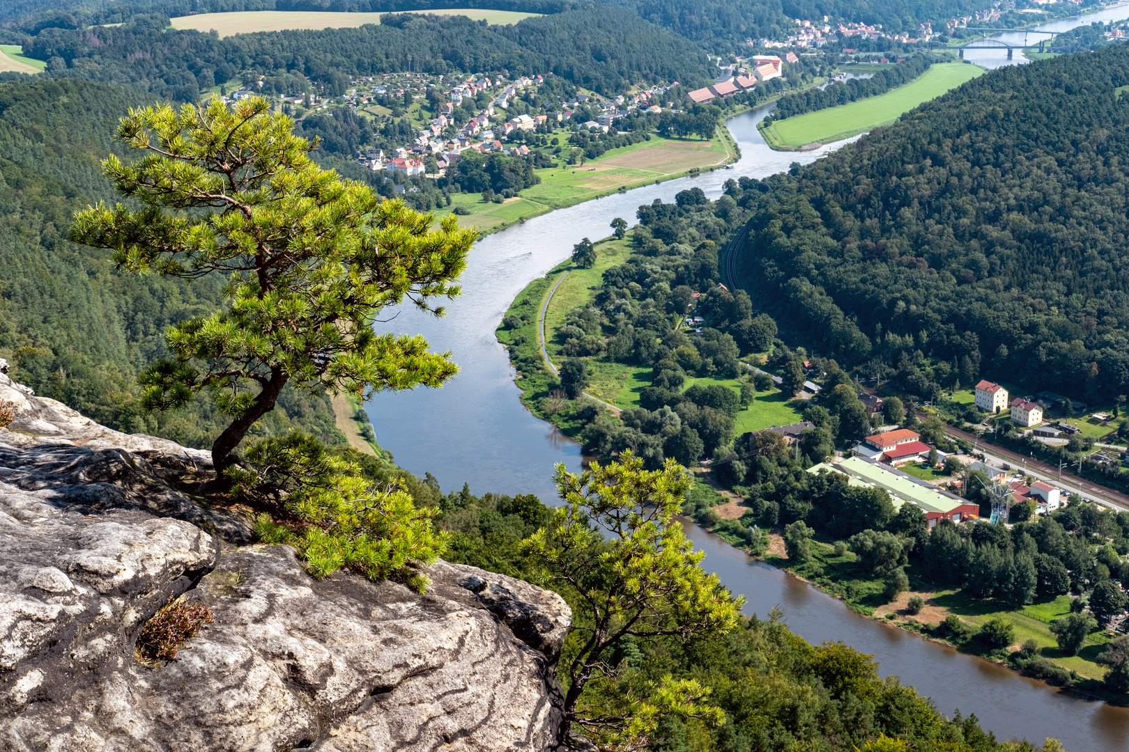 Die Elbe bei Königstein