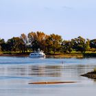 Die Elbe bei Niedrigwasser