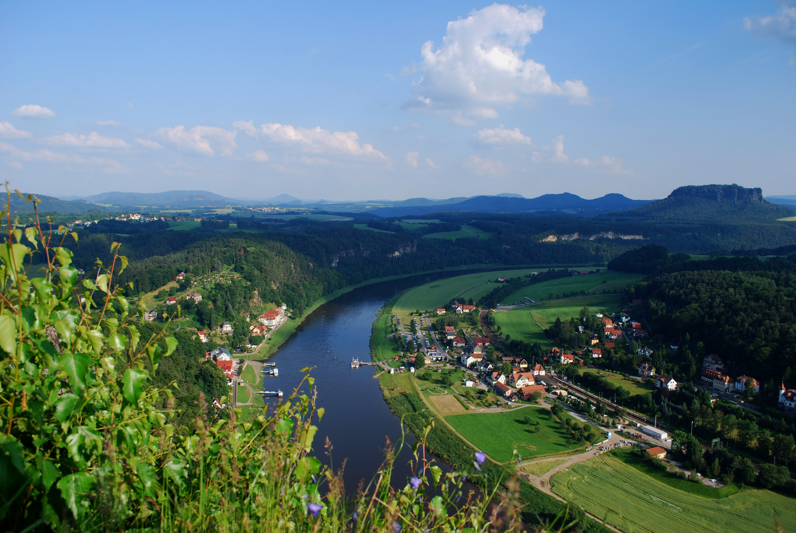 Die Elbe bei Rathen