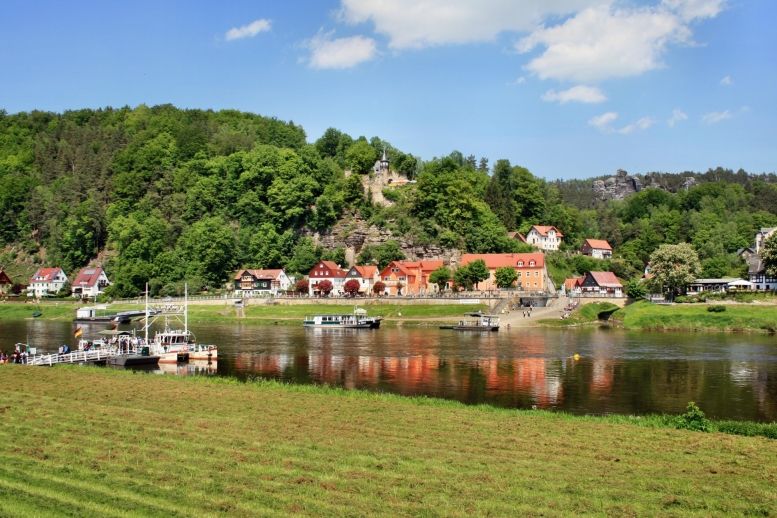 Die Elbe bei Rathen