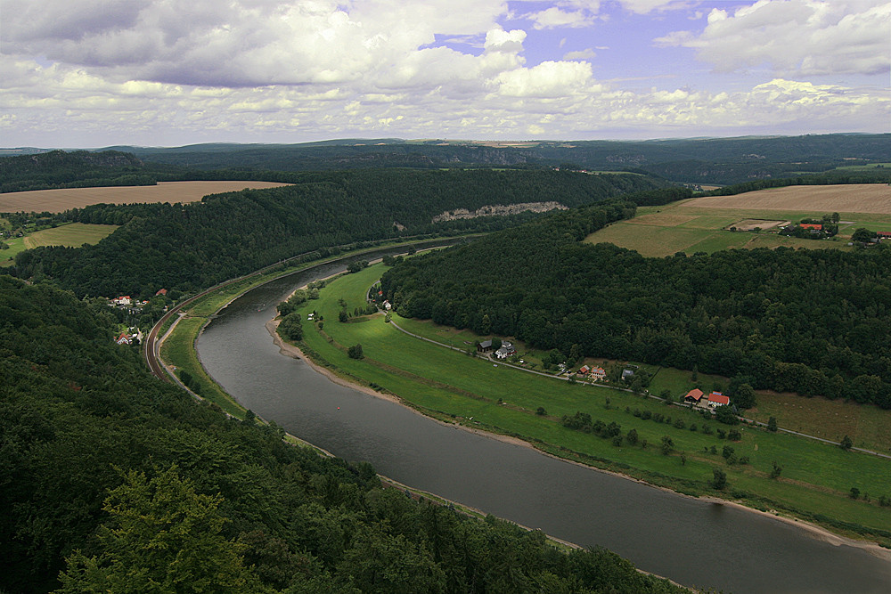 Die Elbe - Entlang der Festung Königstein