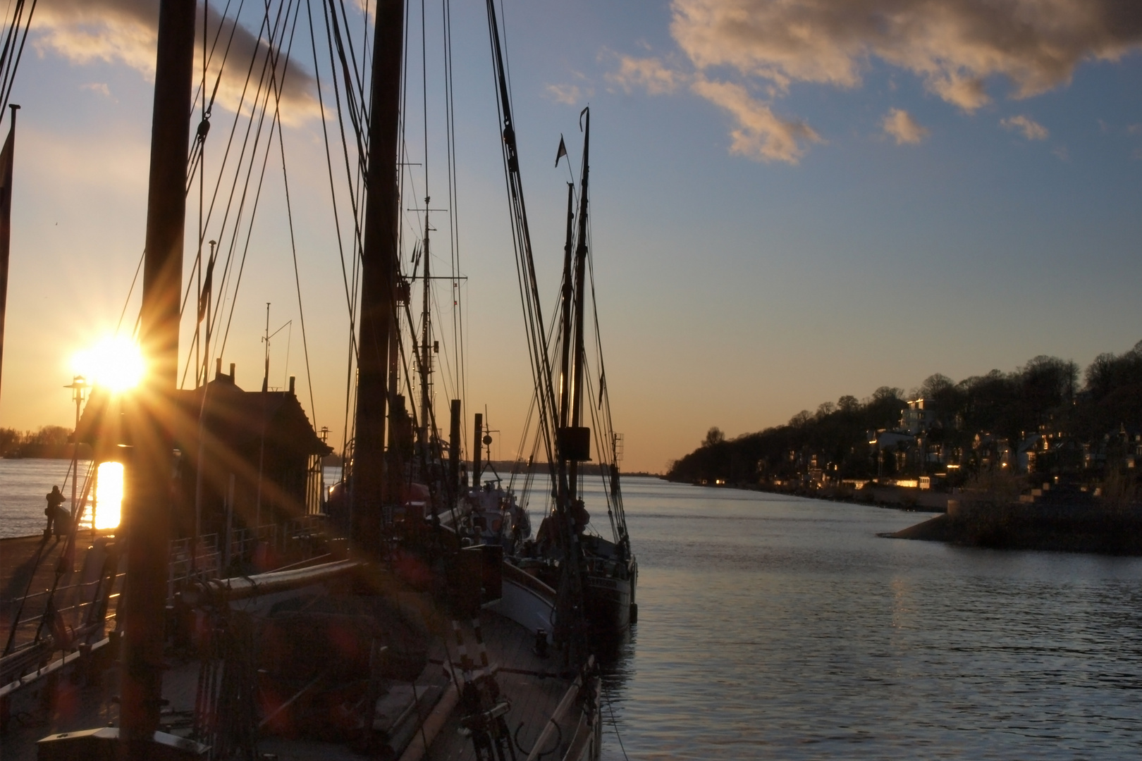 Die Elbe, Hamburg-Övelgönne