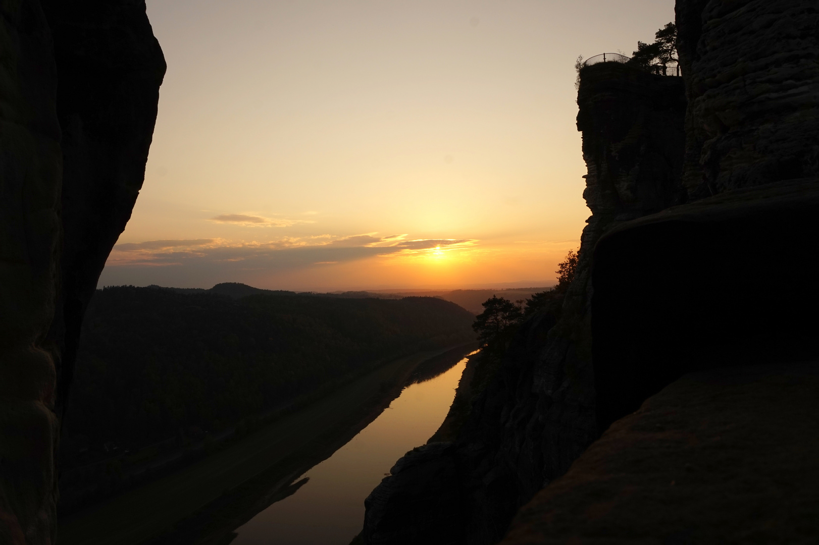 Die Elbe im letzten Licht...