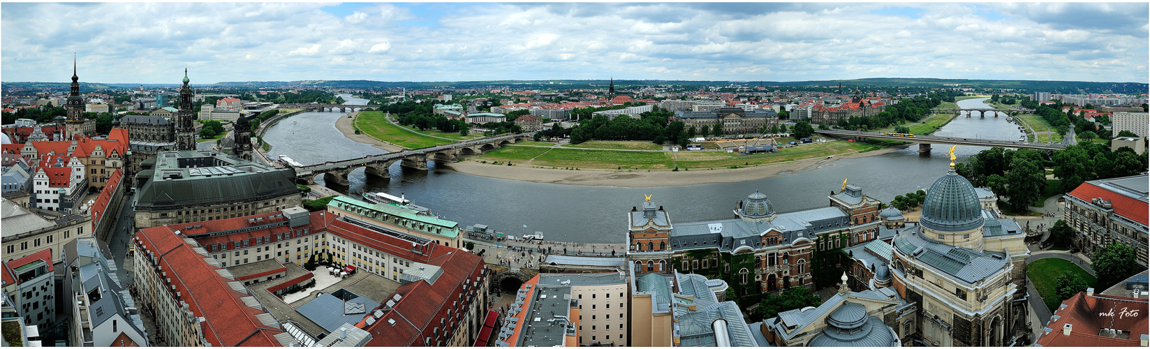 Die Elbe in Dresden ...