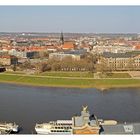 Die Elbe in Dresden (Originalbreite 130 cm)