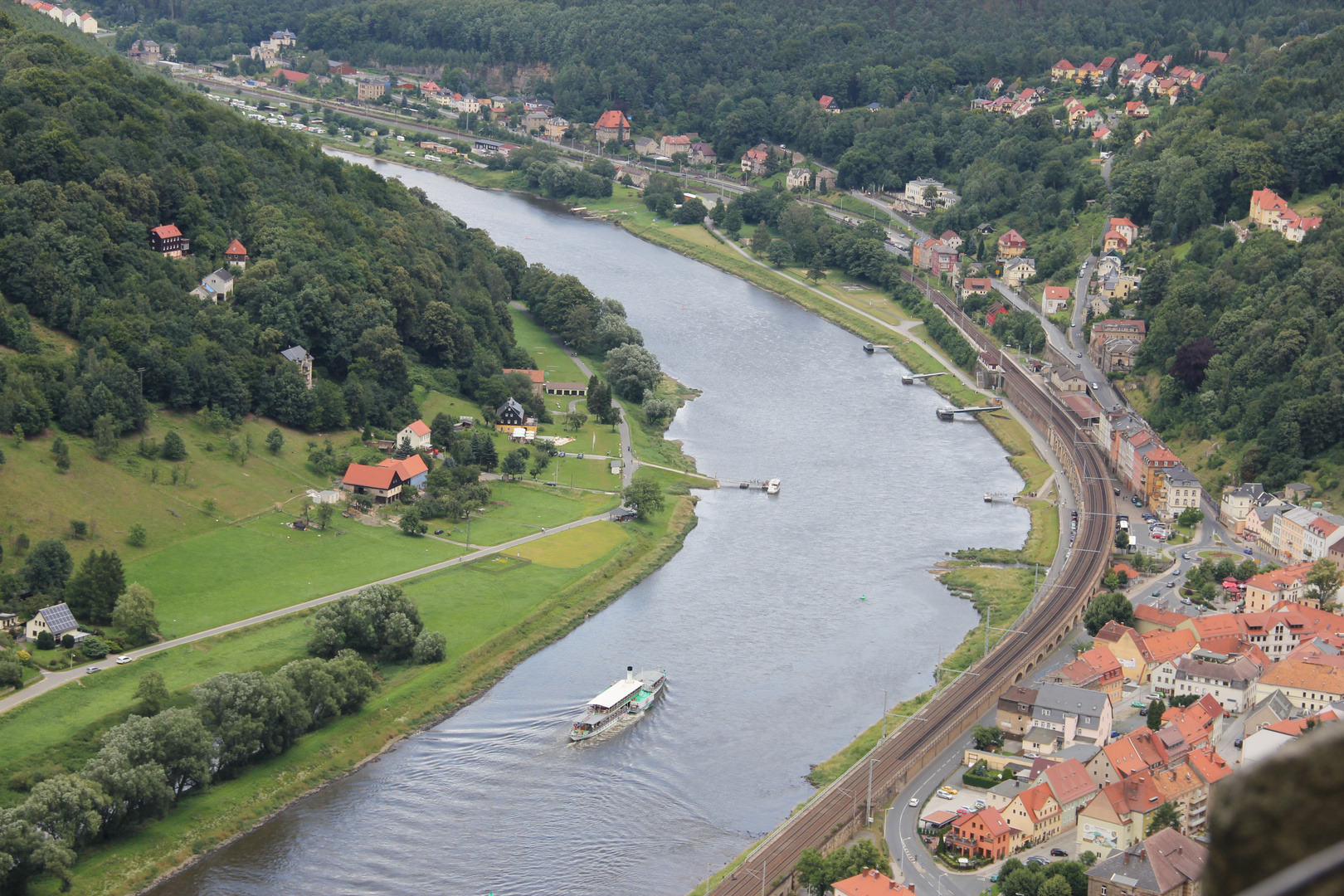 Die Elbe in Königstein