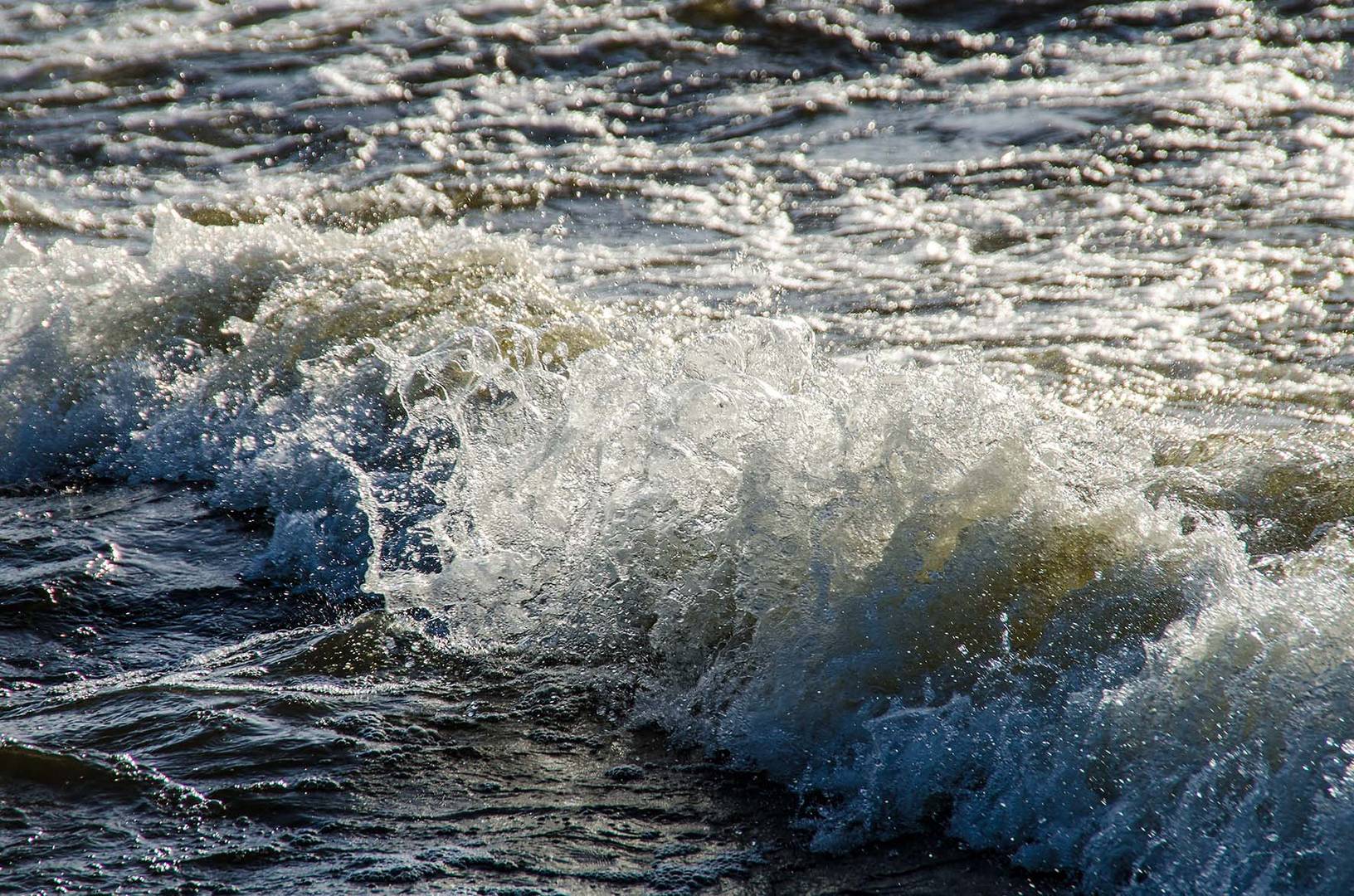 Die Elbe, kurz vor Oevelgönne