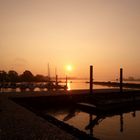 Die Elbe morgens am Zollenspieker Fährhaus