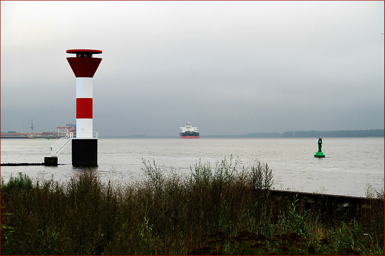 die Elbe ... um 7:30 Uhr