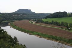 Die Elbe und der Lilienstein