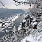 die Elbe unterhalb der Bastei