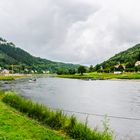 Die Elbe unterhalb der Festung Königstein