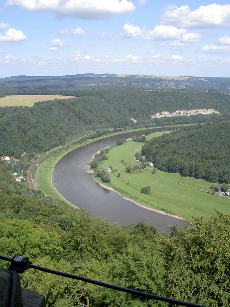 die elbe von der frestung königstuhl