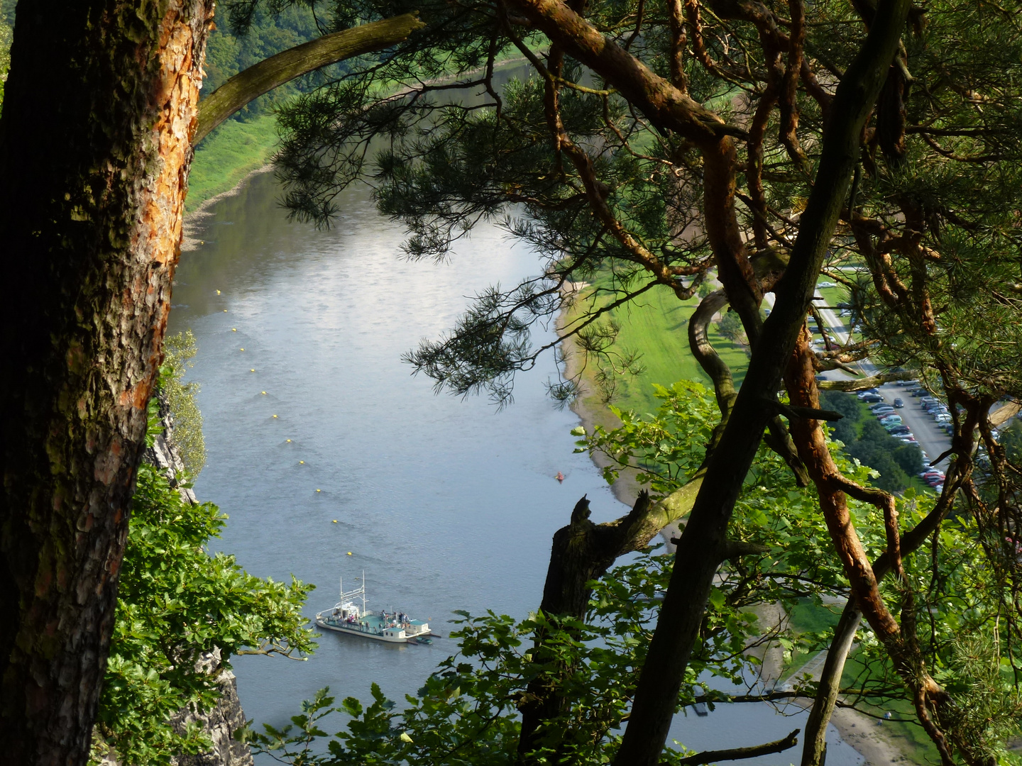 Die Elbe von oben