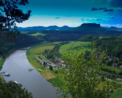 Die Elbe von oben