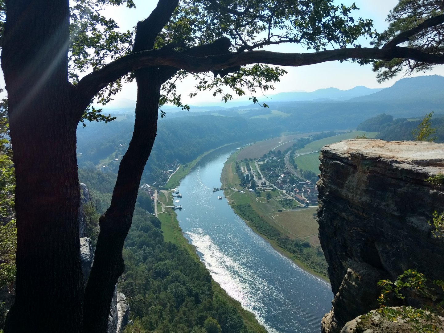 Die Elbe von oben