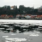 die Elbe vor Lauenburg im Januar 2009