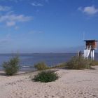 Die Elbe wartet auf den Winter bei "Krautsand"