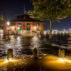 Die Elbe zu Besuch an der Fischauktionshalle. 