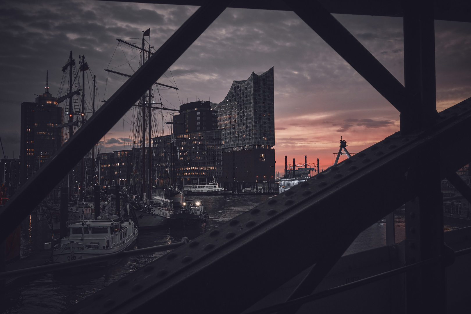 Die Elbphilharmonie am morgen!