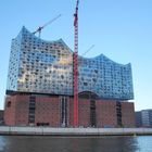 Die Elbphilharmonie im Abendlicht