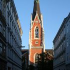 Die Elisabethkirche in der Abendsonne