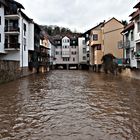 Die Ellerbach bei Hochwasser