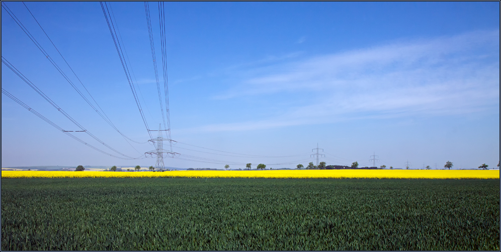 Die Energie verliert sich in der Weite