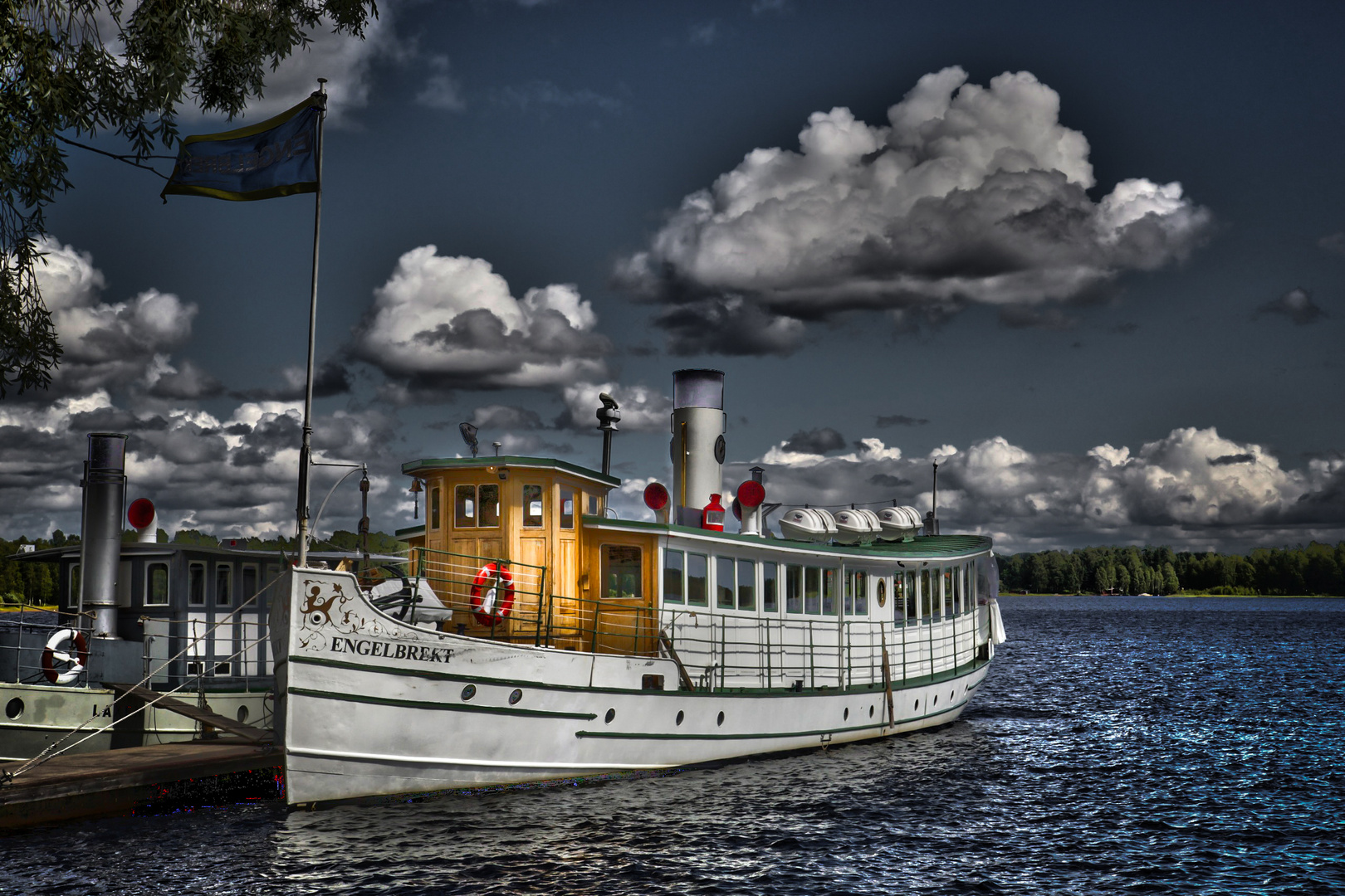 Die Engelbert auf dem Siljansee bei Mora (Schweden).