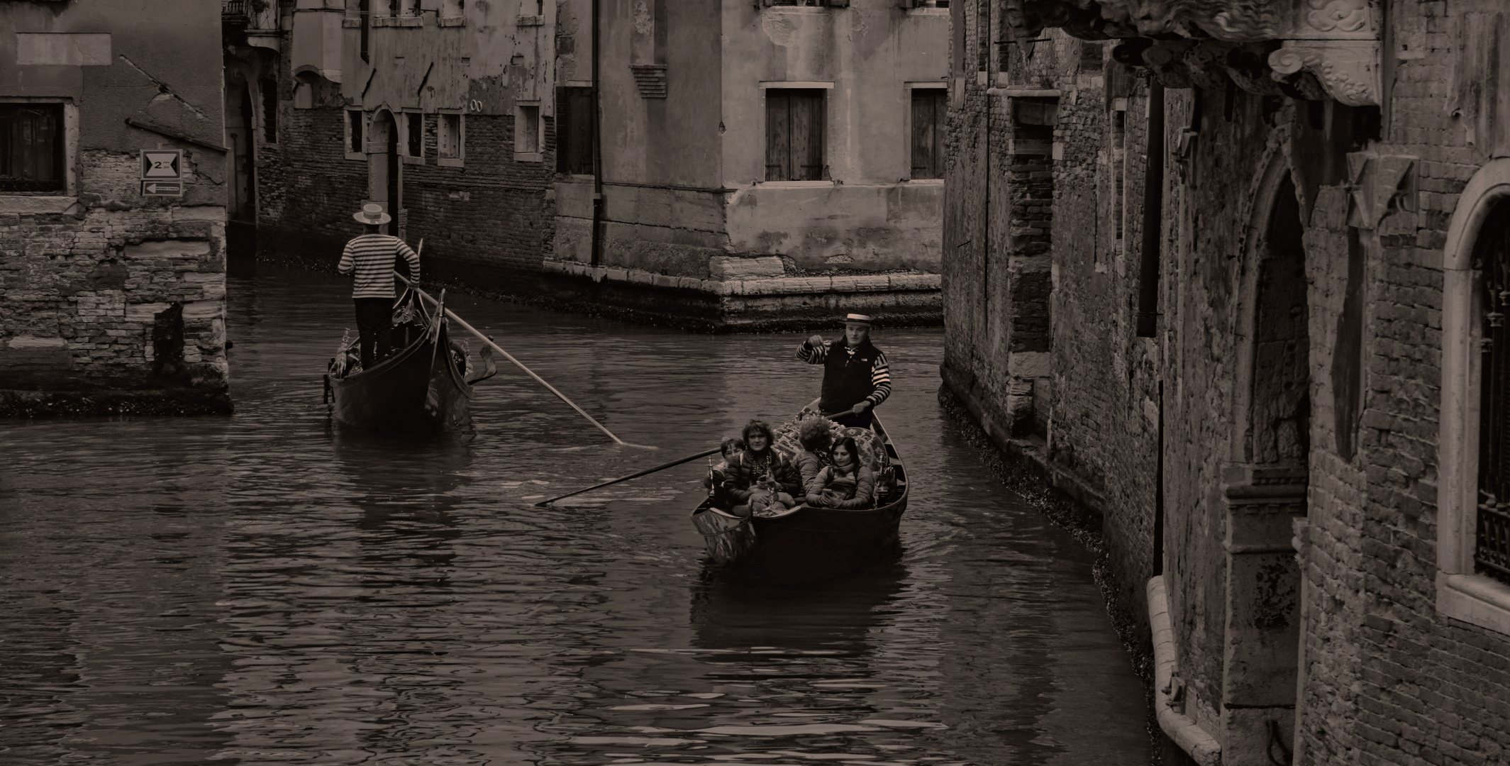 Die engen Gassen von Venedig