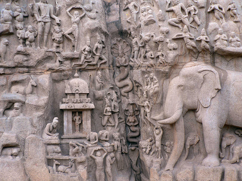 Die Erhöhung der Schlange - Mahabalipuram