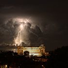 Die Erleuchtung über dem Monumento a Vittorio Emanuele II