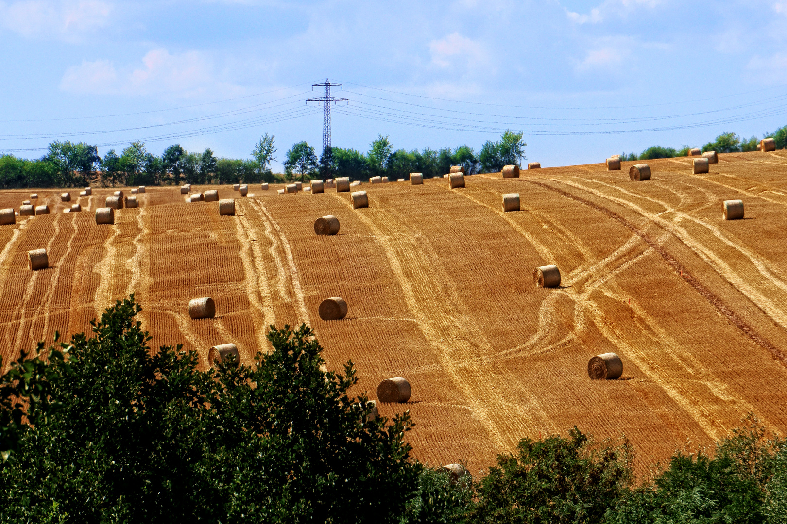 Die Ernte ist fast abgerollt