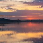 … Die Ersten erleben den Sonnenaufgang auf dem See…