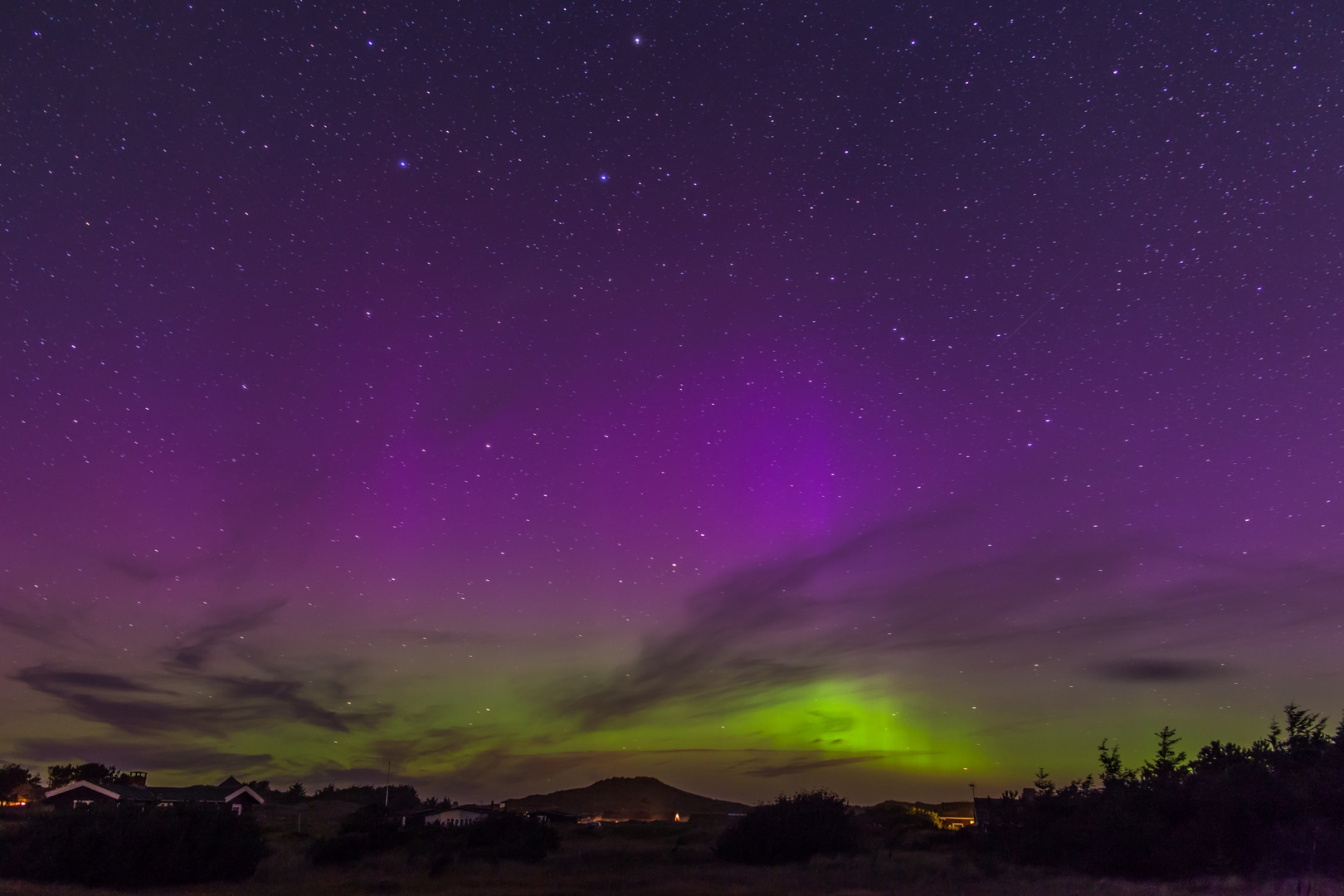 Die ersten Nordlichter der Saison in Dänemark