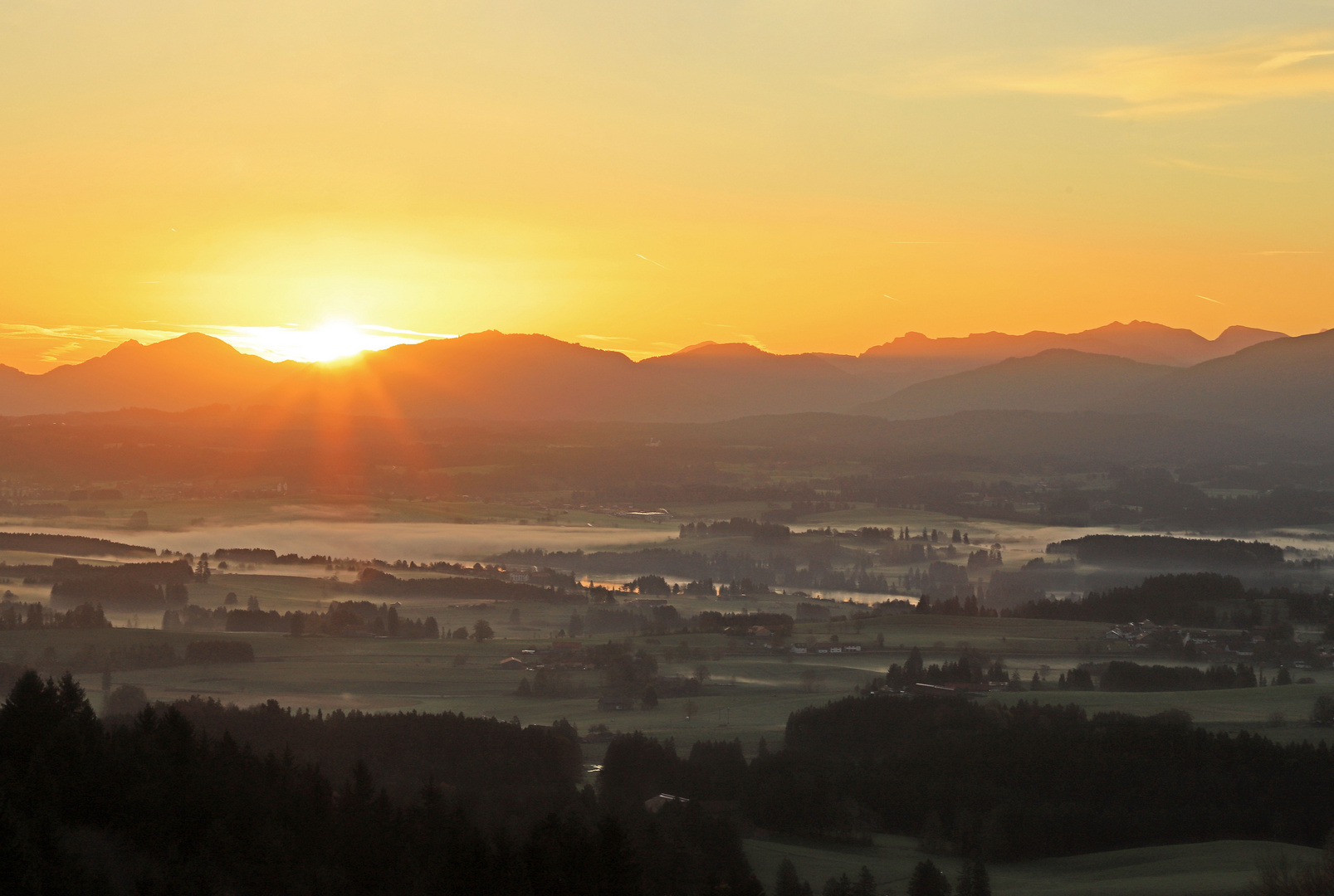 Die ersten Sonnenstrahlen...