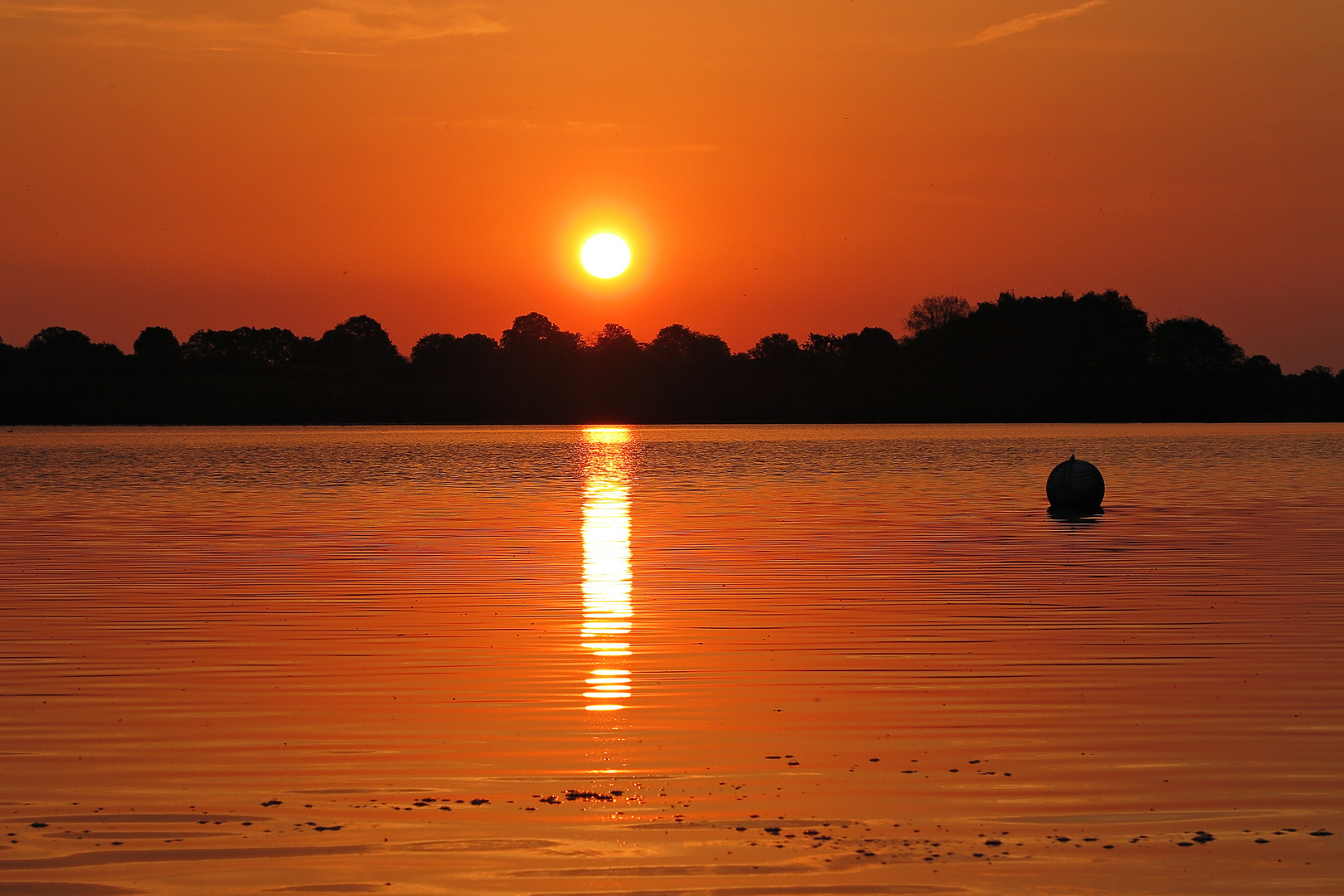 Die ersten Sonnenstrahlen am 10. Mai 2018