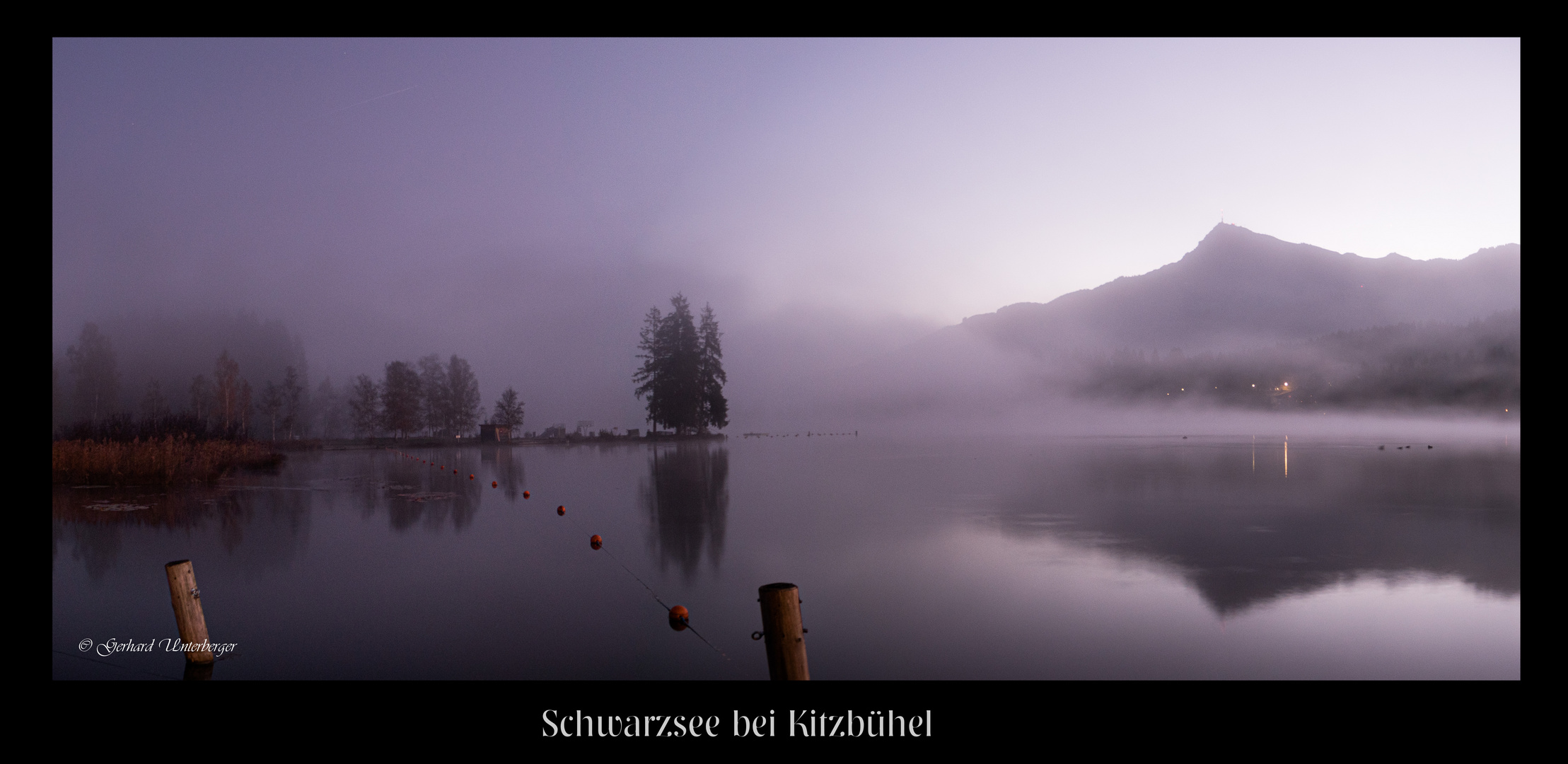 Die ersten Sonnenstrahlen am Schwarzsee