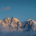 Die ersten Sonnenstrahlen am Wilden Kaiser