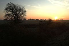 Die ersten Sonnenstrahlen, aufgenommen heute um ca. 7.00 Uhr